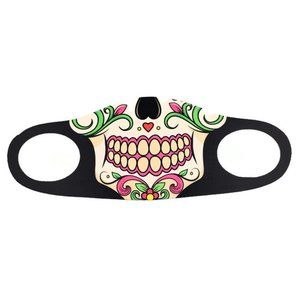 Fashion skull smiling reusable, breathable soft cloth face mask.